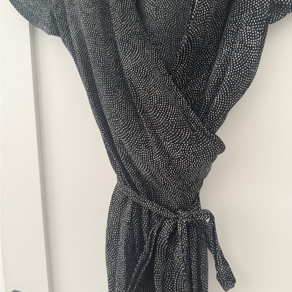 Leith Black and White Patterned Dress